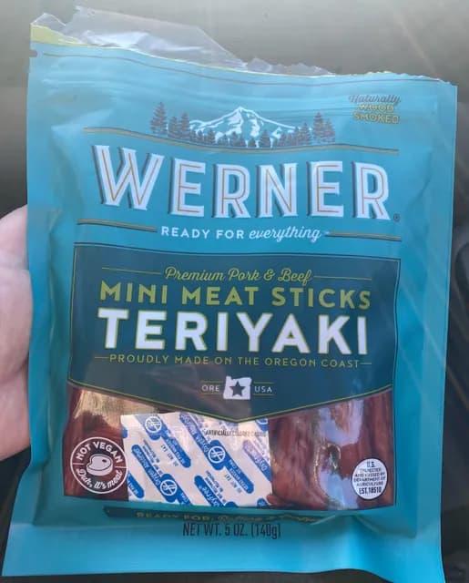 Werner Premium Pork & Beef Teriyaki Mini Meat