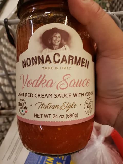 Nonna Carmen Italian Style Light Cream Vodka Sauce