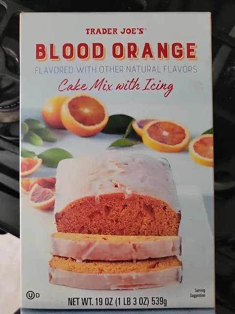 Trader Joe’s Blood Orange Cake Mix With Icing