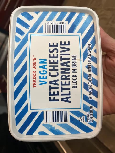 Is it Turmeric Free? Trader Joe's Vegan Feta Cheese Alternative Block In Brine