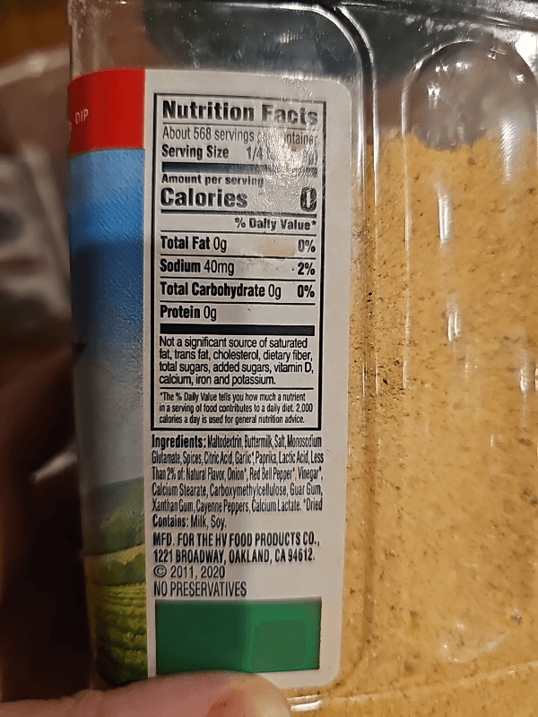 Hidden Valley The Original Ranch Spicy Seasoning Dip & Salad Dressing Mix