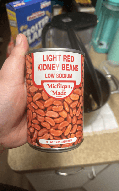 Michigan Made Brand Light Red Low Sodium Kidney Beans