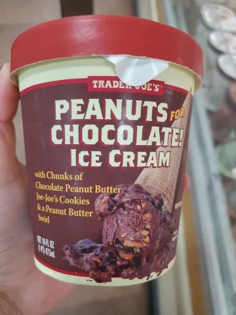 Trader Joe'S Peanuts For Chocolate! Ice Cream