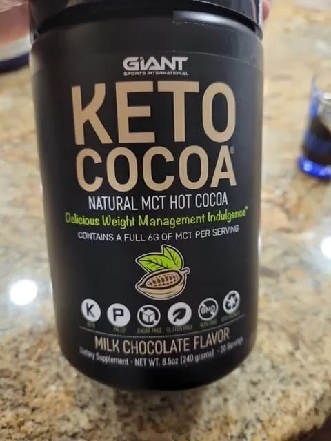 Giant Sports International Keto Cocoa Milk Chocolate Flavor