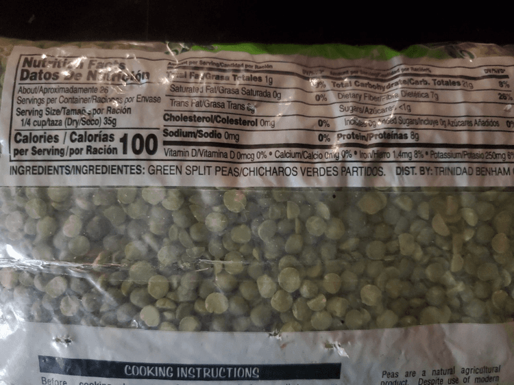Peak Green Split Peas