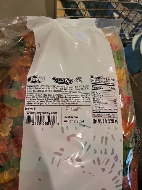 Jovy Bears Gummies