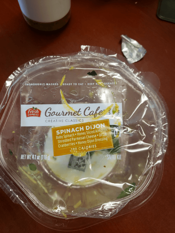 Fresh Express Gourmet Cafe Spinach Dijon Salad Kit