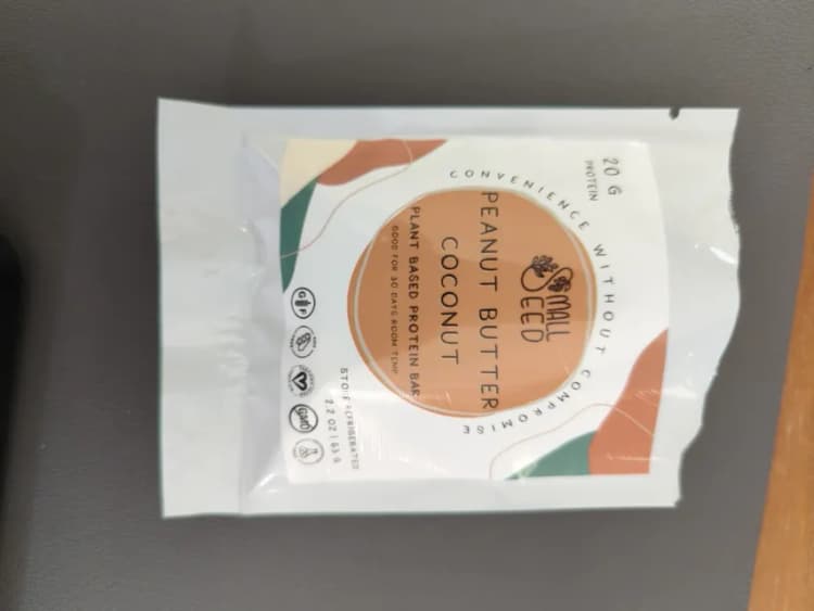 Small Seed Peanut Butter Coconut Plant Based Protein Bar
