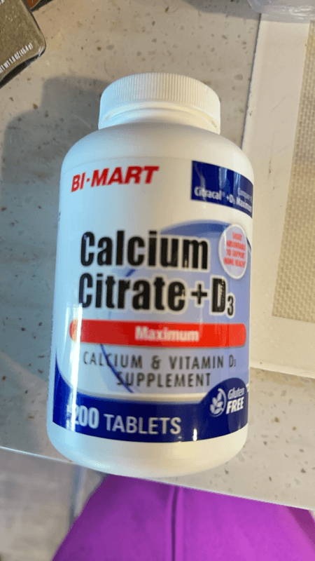 Bi-Mart Calcium Citrate +D3 Maximum
