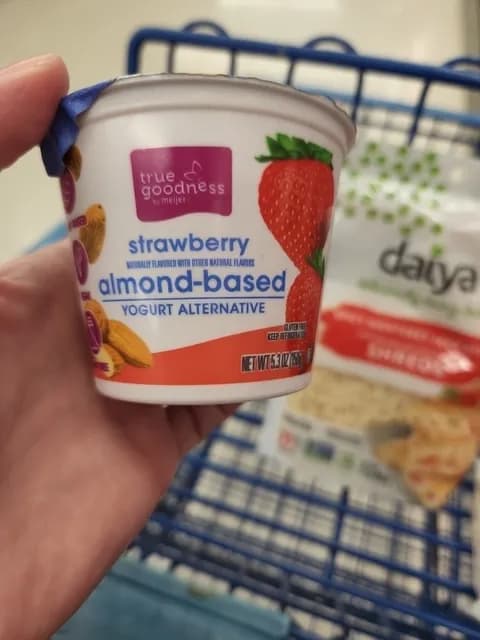 True Goodness Almond Milk Yogurt Strawberry