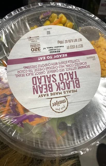 Meijer Black Bean Taco Salad