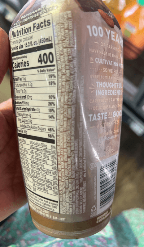 Bolthouse Nut Butter Farms Chocolate Peanut Butter Protein Shake