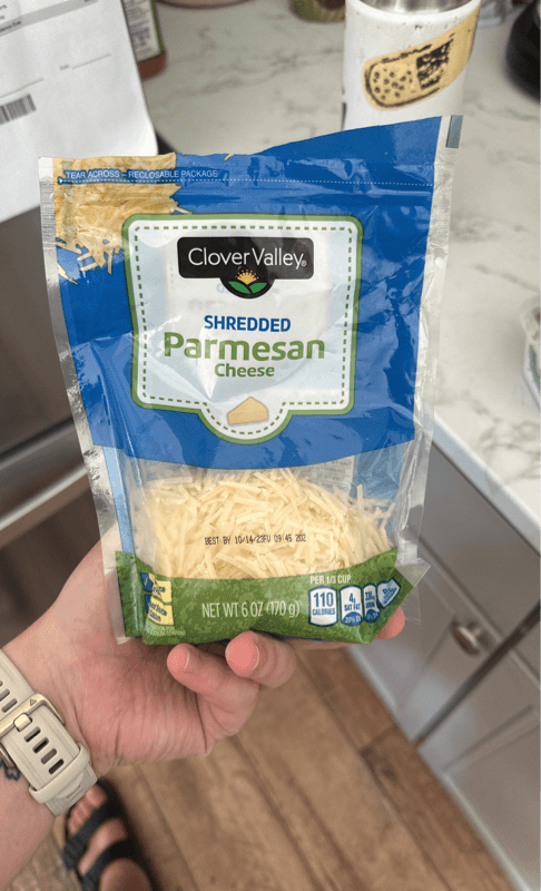Clover Valley Shredded Parmesan Cheese