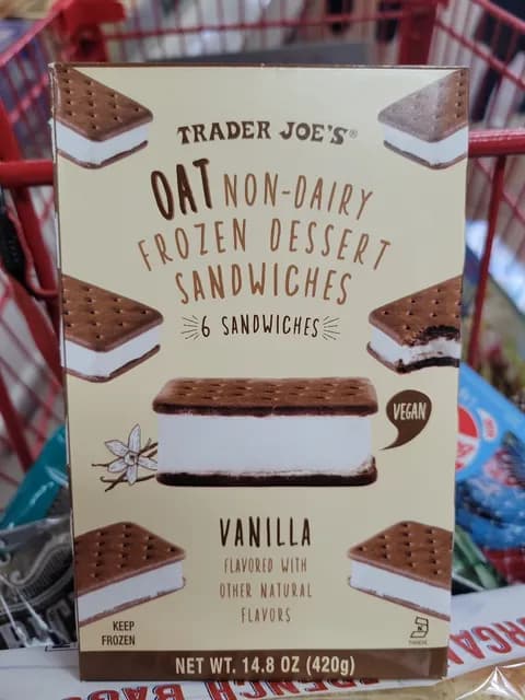 Is it Mushroom Free? Trader Joe's Oat Non-dairy Dessert Sandwiches Vanilla