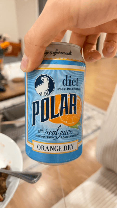 Polar Diet Orange Dry Sparkling Beverage