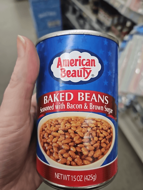 American Beauty Baked Beans Seasoned With Bacon & Brown Sugar