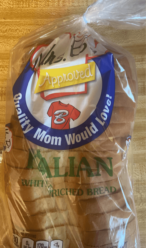 Mrs. B'S Italian White Enriched Bread