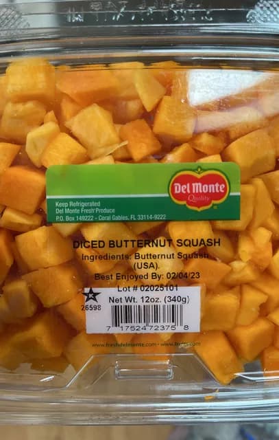 Del Monte Diced Butternut Squash