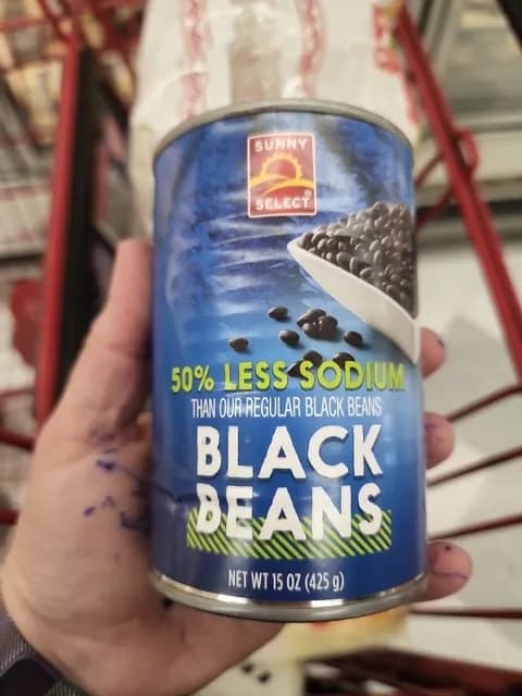 Sunny Select 50% Less Sodium Black Beans