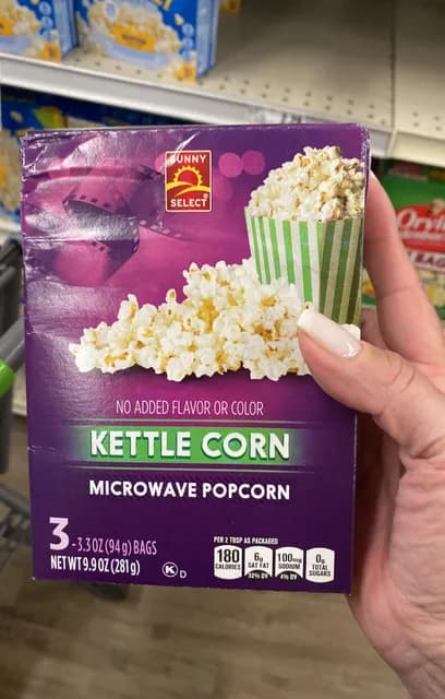Sunny Select Kettle Corn Microwave Popcorn