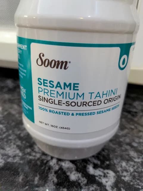 Soom Sesame Premium Tahini Single-Sourced Origin