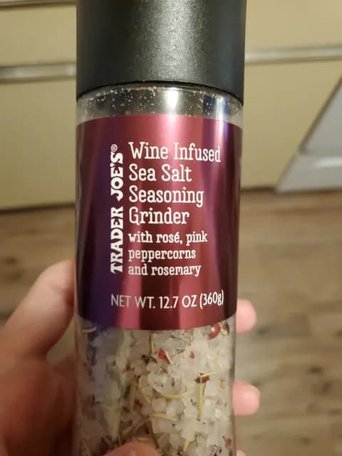 Trader Joe'S Wine Infused Sea Salt Seasoning Grinder