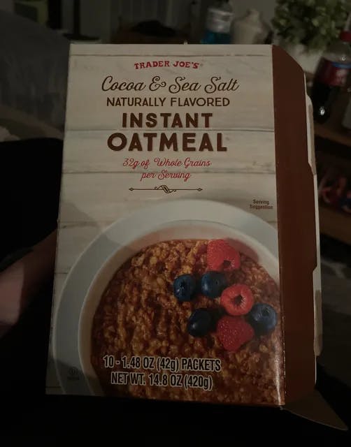 Is it Dairy Free? Trader Joe's Cocoa & Sea Salt Flavored Instant Oatmeal