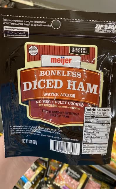Meijer Boneless Diced Ham