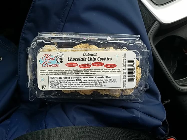 Kind Crumbs Oatmeal Chocolate Chip Cookies
