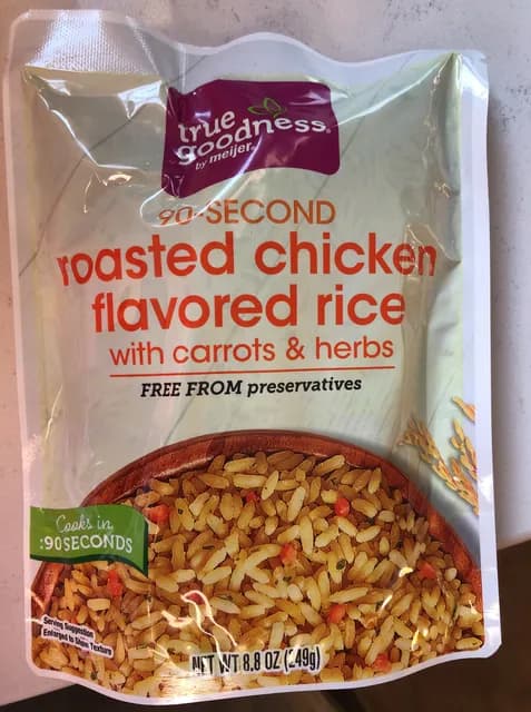 True Goodness 90-Second Roasted Chicken Flavored Rice With Carrots & Herbs