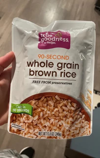 True Goodness By Meijer 90-Second Whole Grain Brown Rice