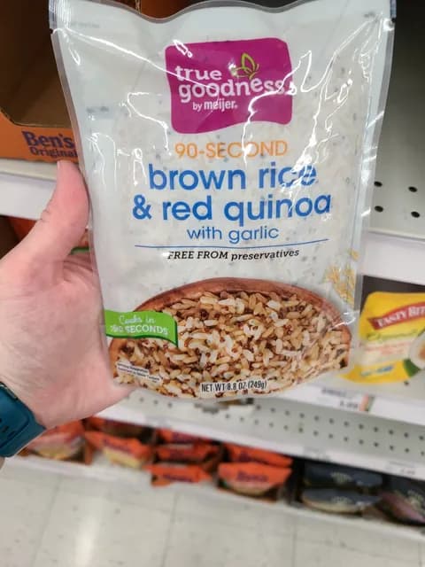 True Goodness By Meijer 90-Second Brown Rice & Red Quinoa With Garlic