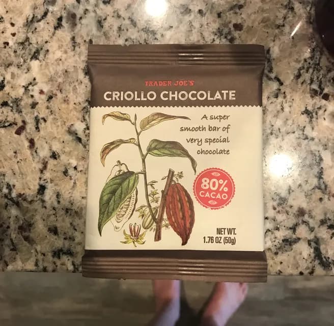 Trader Joe'S Criollo Chocolate 80% Cacao