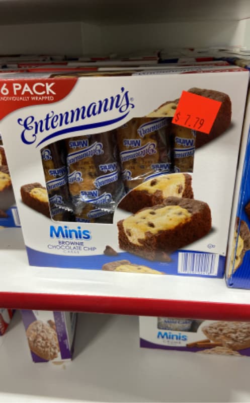 Entenmann'S Minis Brownie Chocolate Chips Cakes