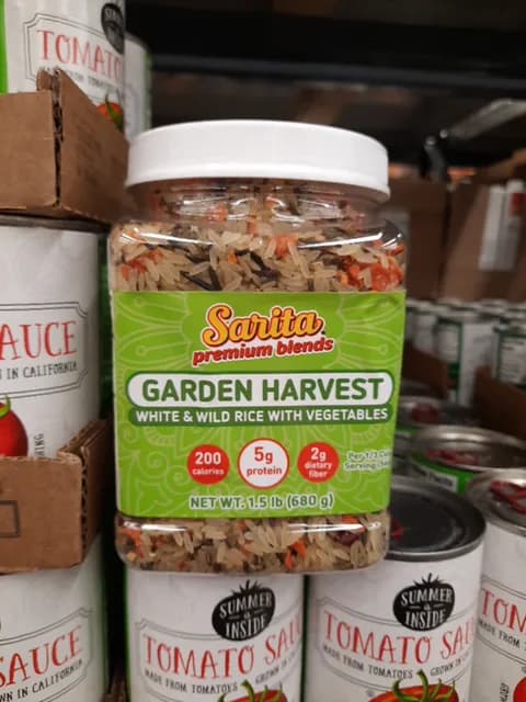 Sarita Premium Blends Garden Harvest White & Wild Rice With Vegetables