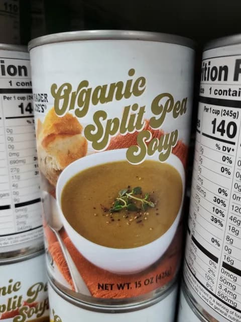 Is it Gluten Free? Trader Joe's Organic Split Pea Soup