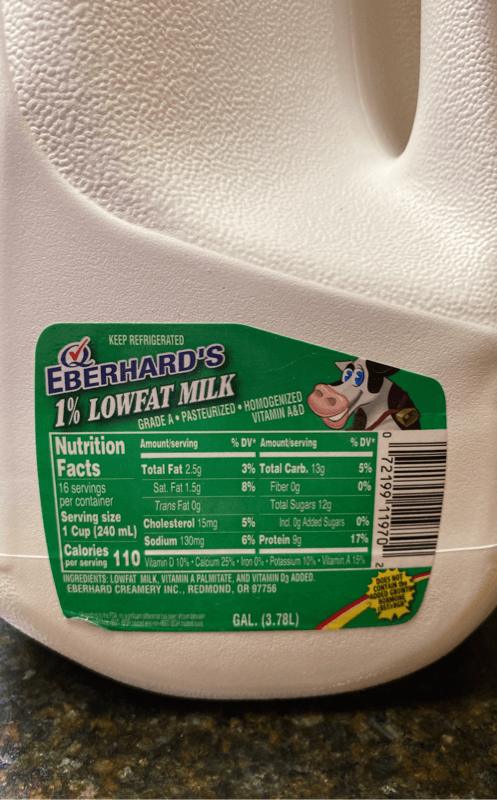 Eberhard'S 1% Lowfat Milk