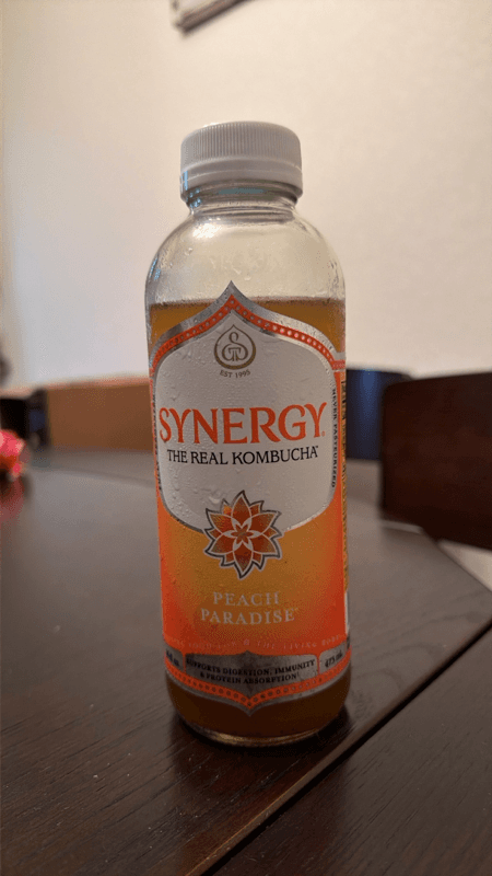 Gt'S Synergy Peach Paradise Raw Kombucha