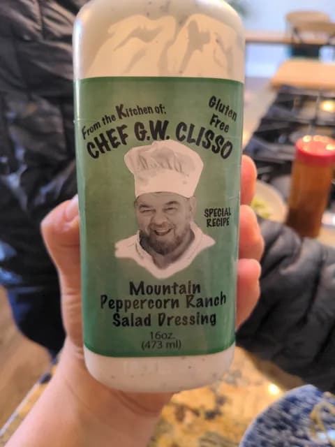 Chef G.W. Clisso Mountain Peppercorn Ranch Salad Dressing