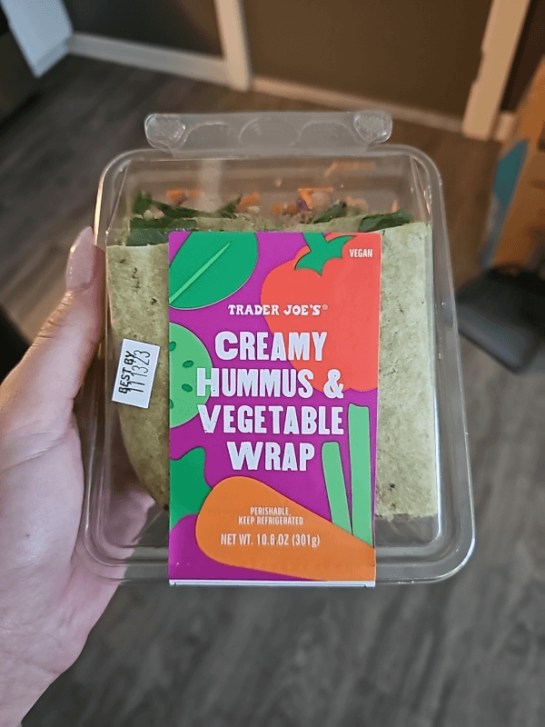 Trader Joe'S Creamy Hummus & Vegetable Wrap
