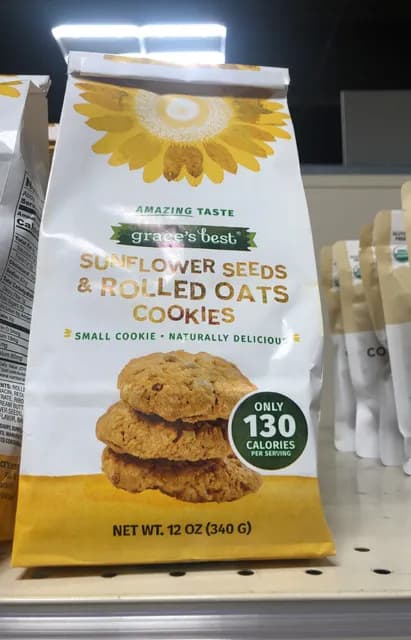 Grace'S Best Sunflower Seeds & Rolled Oats Cookies