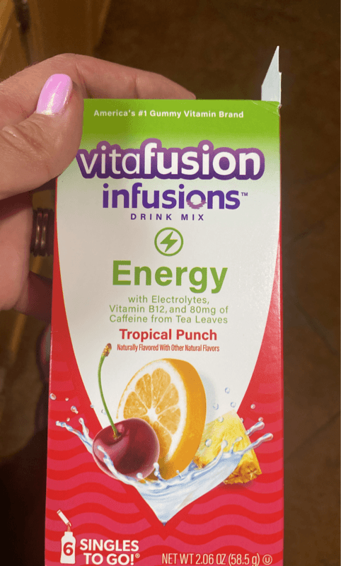 Vitafusion Infusions Tropical Punch Energy Drink Mix