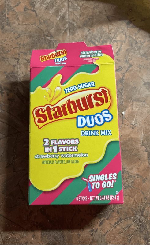 Starburst Duos Strawberry Watermelon Drink Mix