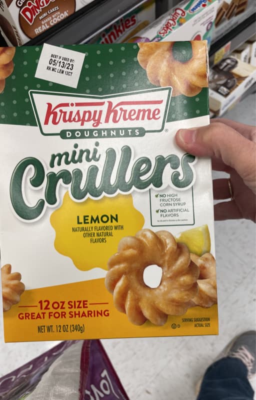 Krispy Kreme Doughnuts Mini Crullers Lemon