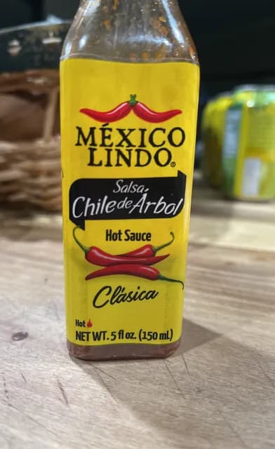 Mexico Lindo Chile De Arbol Hot Sauce