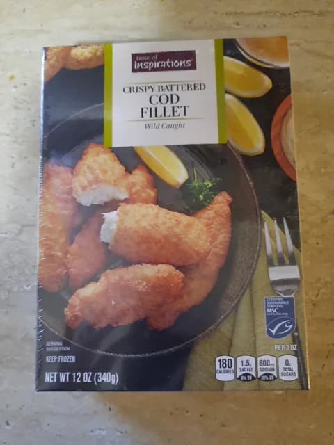 Taste Of Inspirations Crispy Battered Cod Fillet