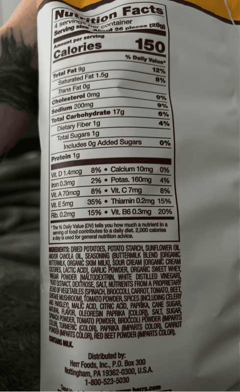 Good Natured Selects Veg-Ables! Zesty Ranch Crispy Potato/Veggies Snacks