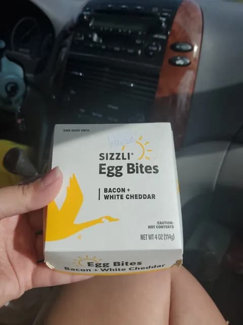 Sizzli Egg Bites Bacon + White Cheddar
