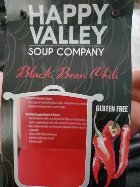 Happy Valley Soup Company Black Bean Chili