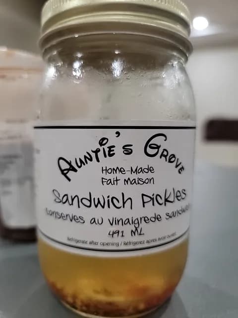 Auntie'S Grove Home-Made Sandwich Pickles